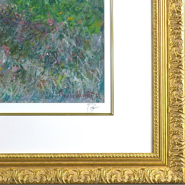 モネ 「プールヴィルの断崖の上の散歩」 ピエゾグラフ （原画所蔵