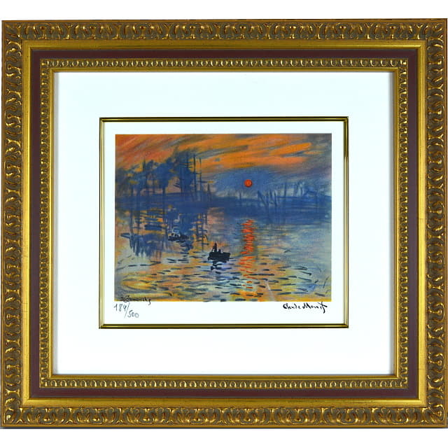 モネ「印象・日の出」複製画 - モネの風景画ネット販売 | アート