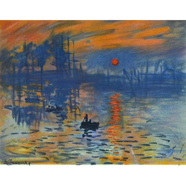 モネ「印象・日の出」複製画 - モネの風景画ネット販売 | アート