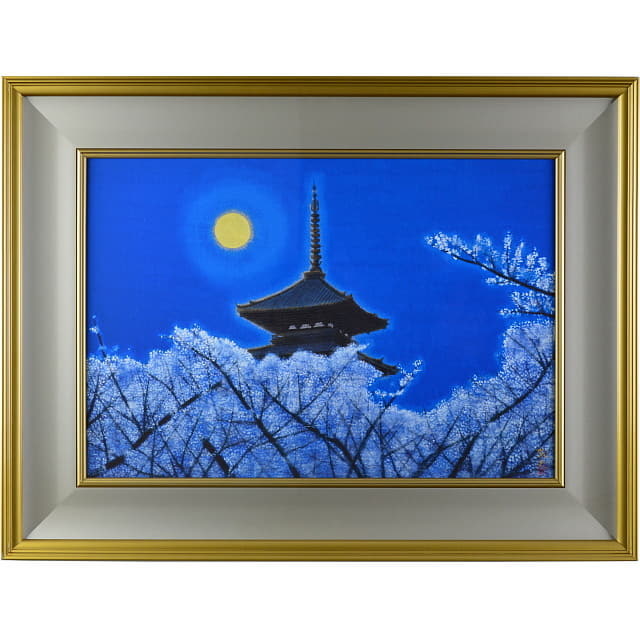 平山郁夫「仁和寺月華」彩美版(R)シルクスクリーン 最高級複製画